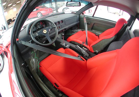 1992 Ferrari F40 Rosso Corsa interior