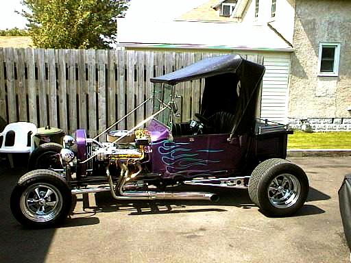 1923 Ford T Bucket purple 