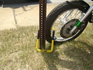 utility lock for motorcycle