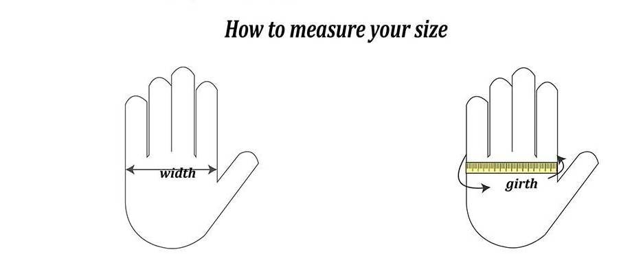 How to measure your hand size