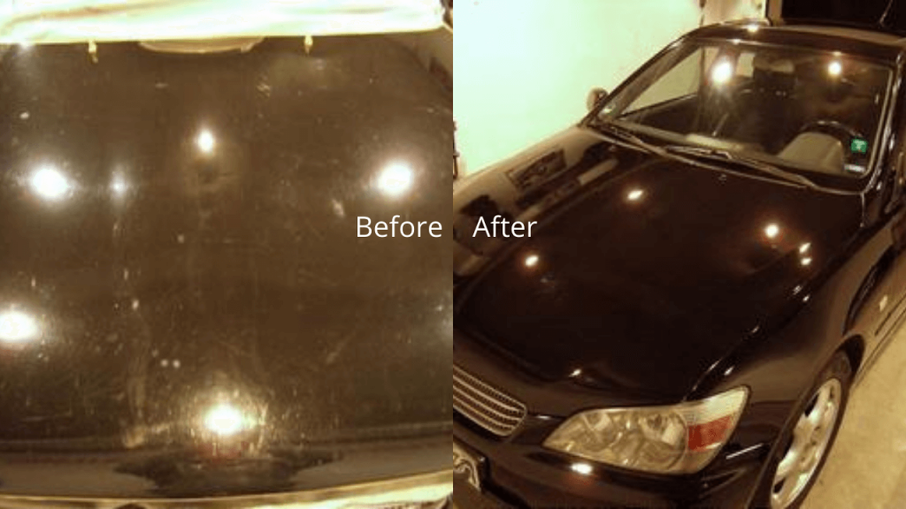 Before and after polishing
